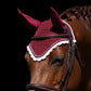 Classic Cut Bonnets - Burgundy Base/Scalloped Edge/With Bling