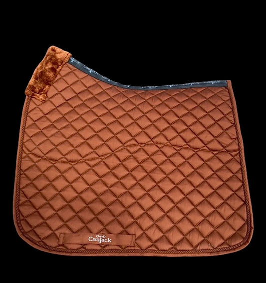 Pro Plus Dressage Pads - Chestnut, Chestnut Trim