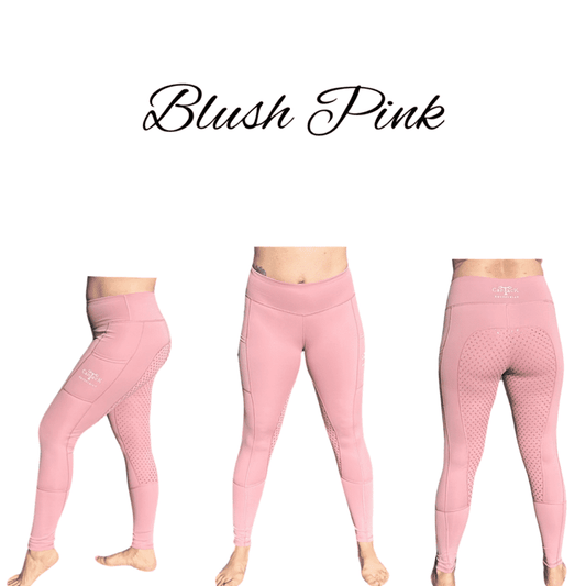 Adult Unlined Riding Tights - Blush Pink