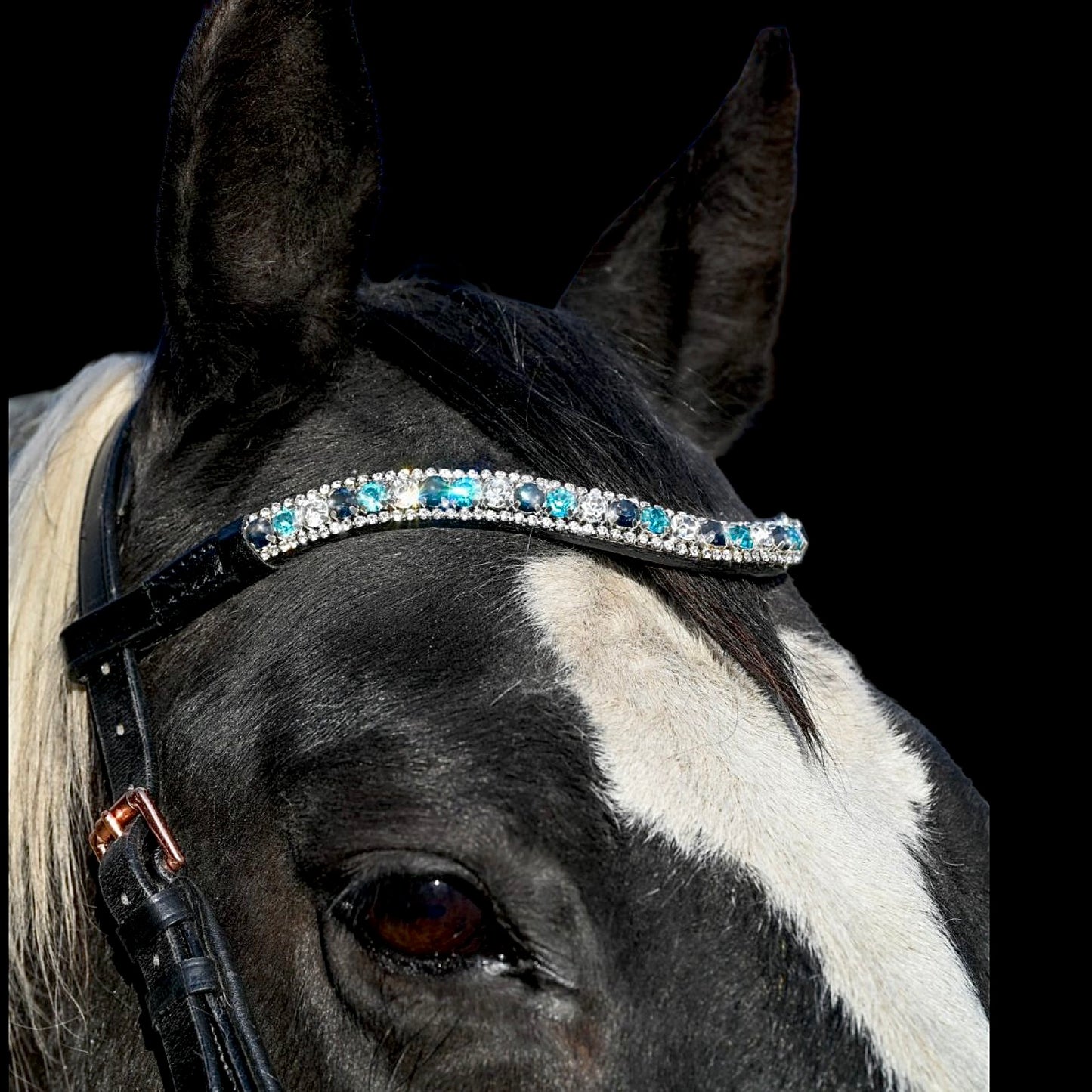 IceT 3 Row Browbands - Frozen