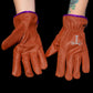 Work Gloves No Cuff - Buckskin Base / Purple Trim