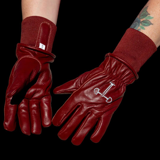 Work Gloves With Cuff - Brown