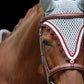 Tiedown Bonnets - Grey Base/Scalloped Edge/With Bling