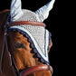 Tiedown Bonnets - Grey Base/Scalloped Edge/With Bling