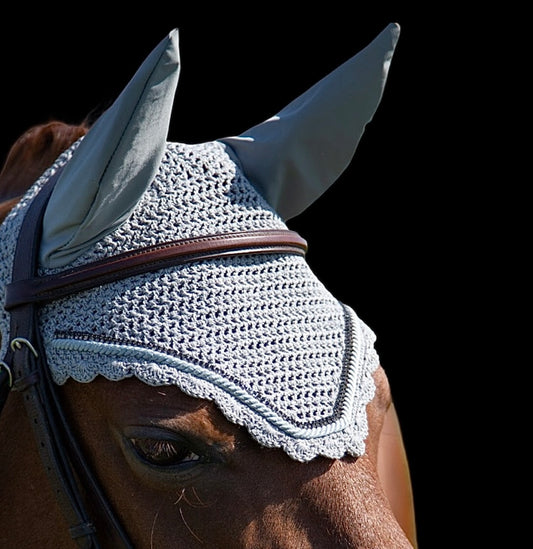 Classic Cut Bonnets - Full - Grey Base/Grey Scallops/Grey and Black Bling/1 Grey Piping