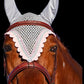 Tiedown Bonnets - Grey Base/Scalloped Edge/With Bling