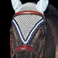 Tiedown Bonnets - Grey Base/Scalloped Edge/With Bling