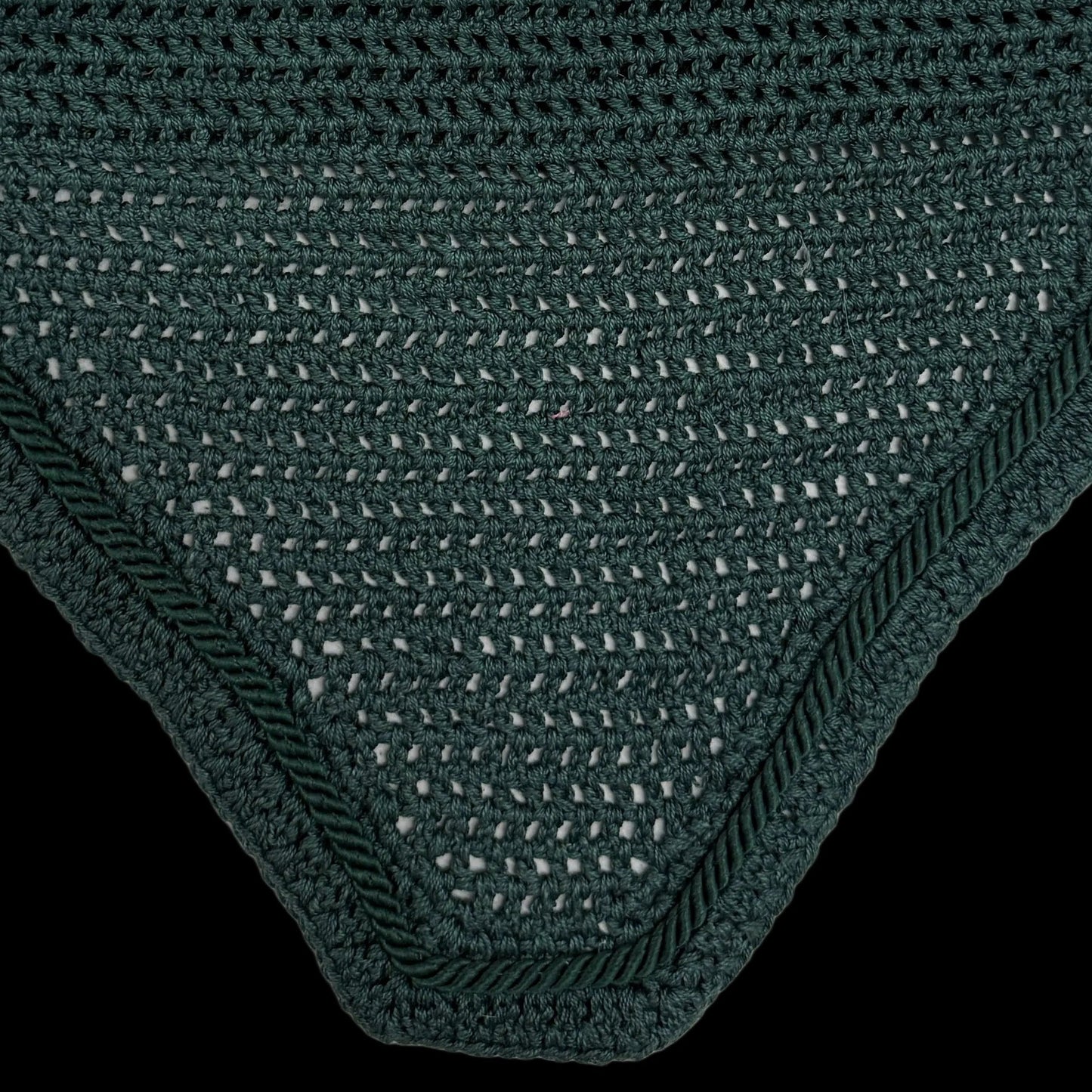 Classic Cut Bonnets - Hunter Green Base/Straight Edge/Single Row Piping