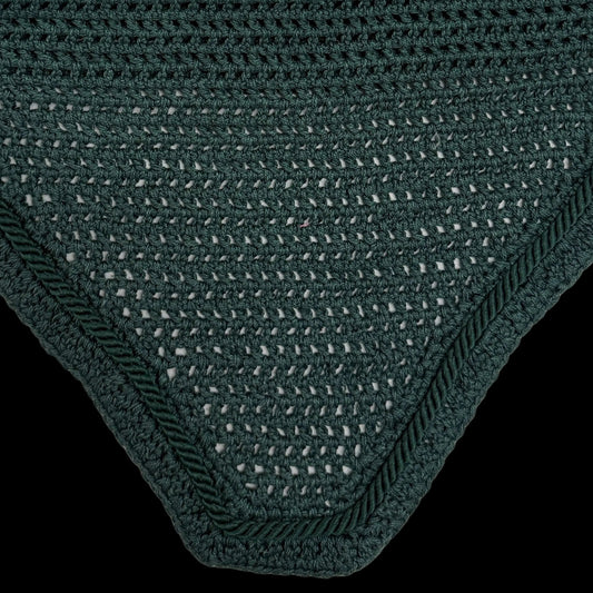 Classic Cut Bonnets - Hunter Green Base/Straight Edge/Single Row Piping