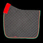 Dressage Pads - Black w/Red fur - Christmas