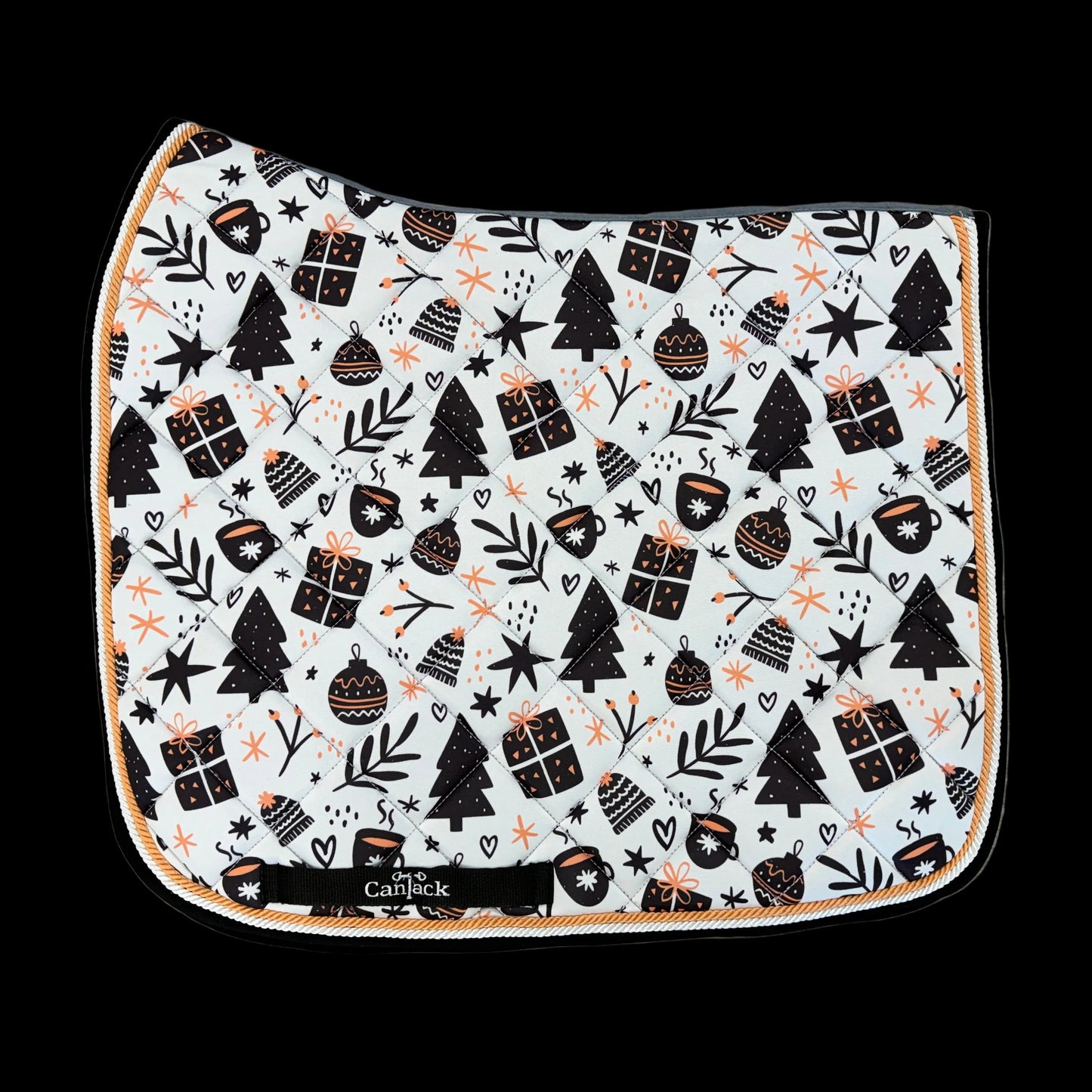 Christmas Dressage Pads - Coffee Time