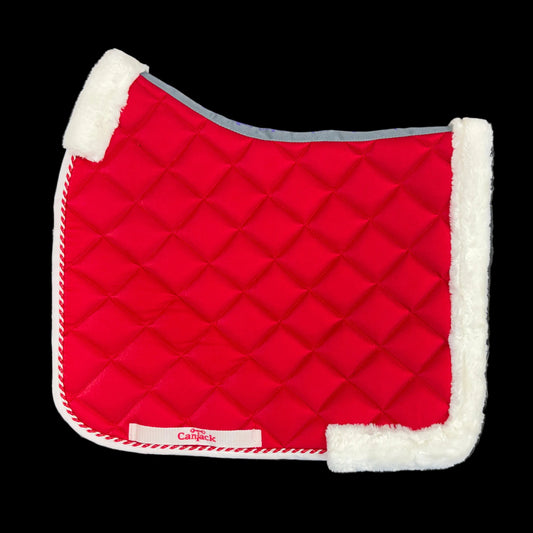 Christmas Dressage Pads - Candy Cane