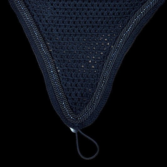 Soundproof - Tiedown Bonnets - Black Base/Black Straight Edge/Black Crystal/2 Black Piping