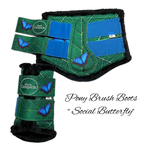 FlighT Pony Brush Boots - Social Butterfly