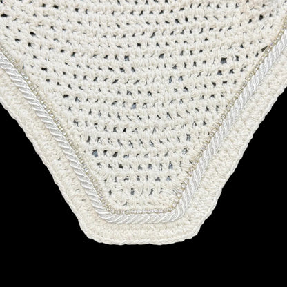 Classic Cut Bonnets - White Base/Straight Edge/With Bling