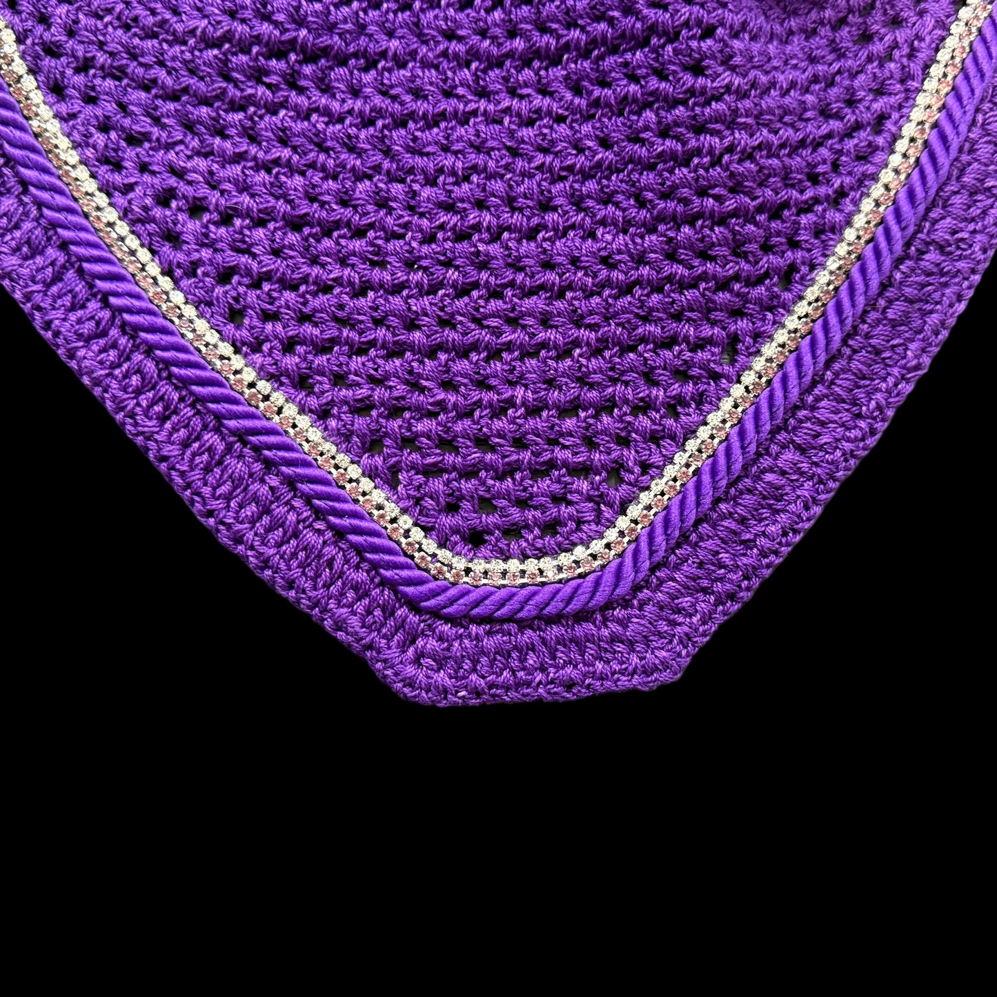 Classic Cut Bonnets - Purple Base/Straight Edge/With Bling