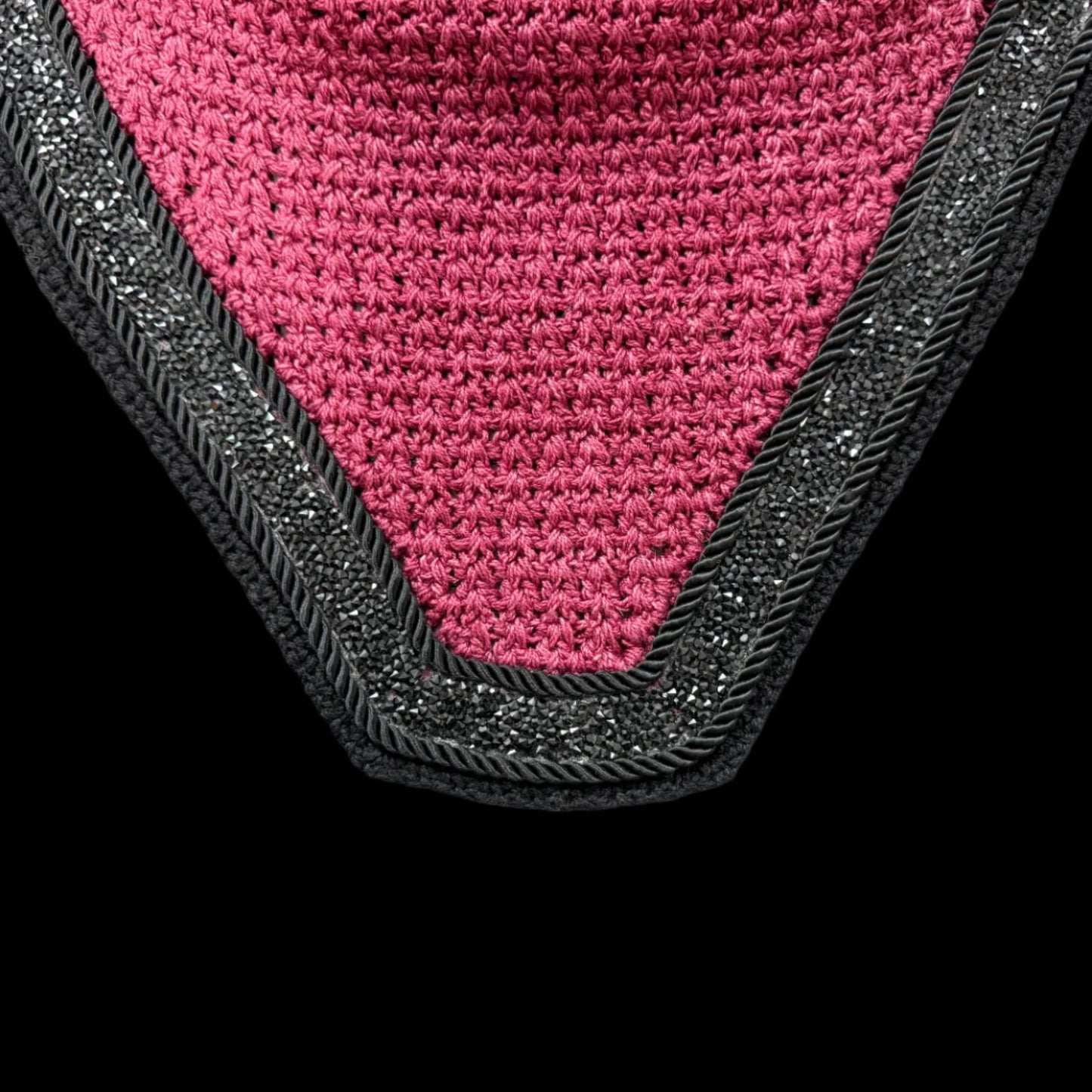 Classic Cut Bonnets - Burgundy Base/Straight Edge/With Bling