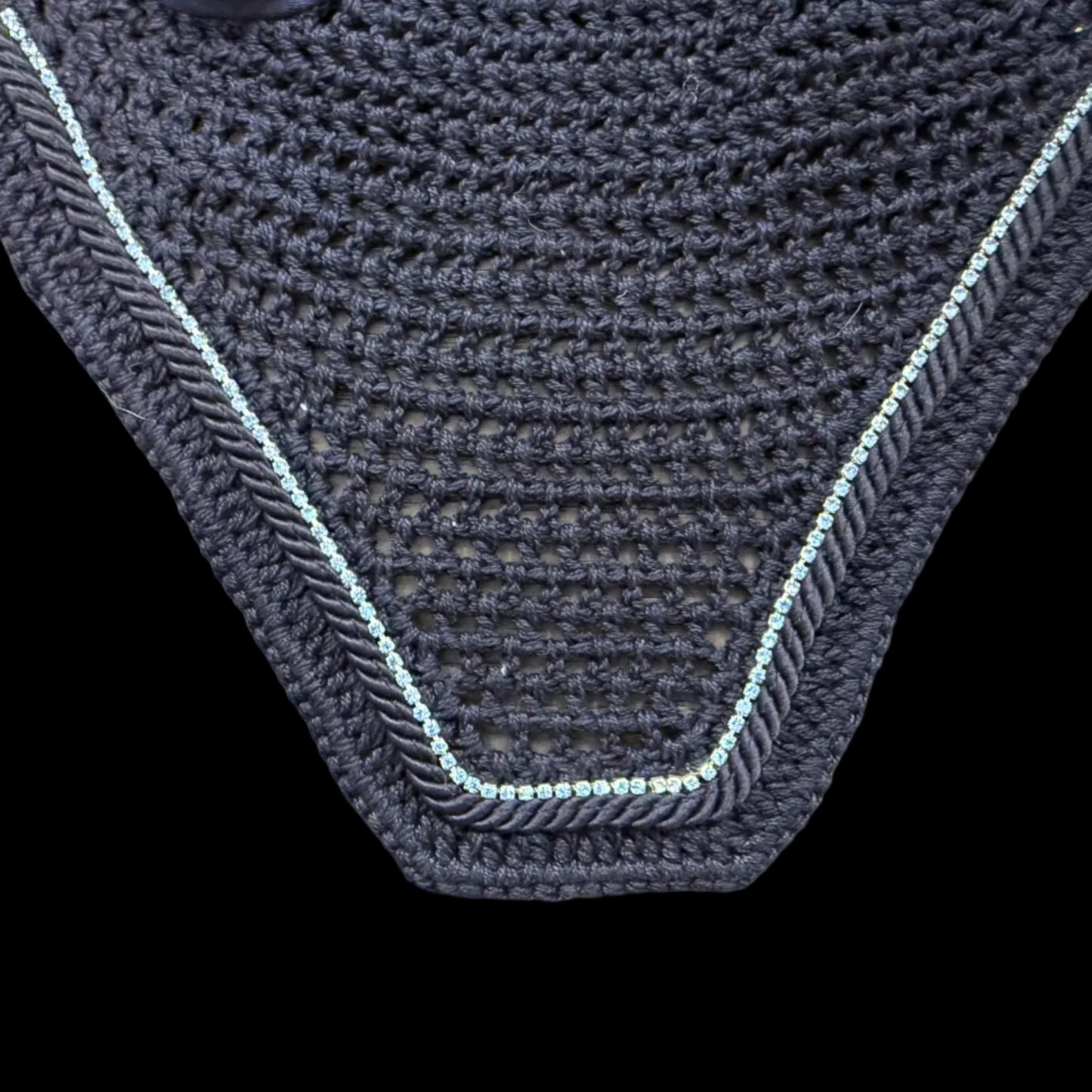Classic Cut Bonnets - Navy Base/Straight Edge/With Bling