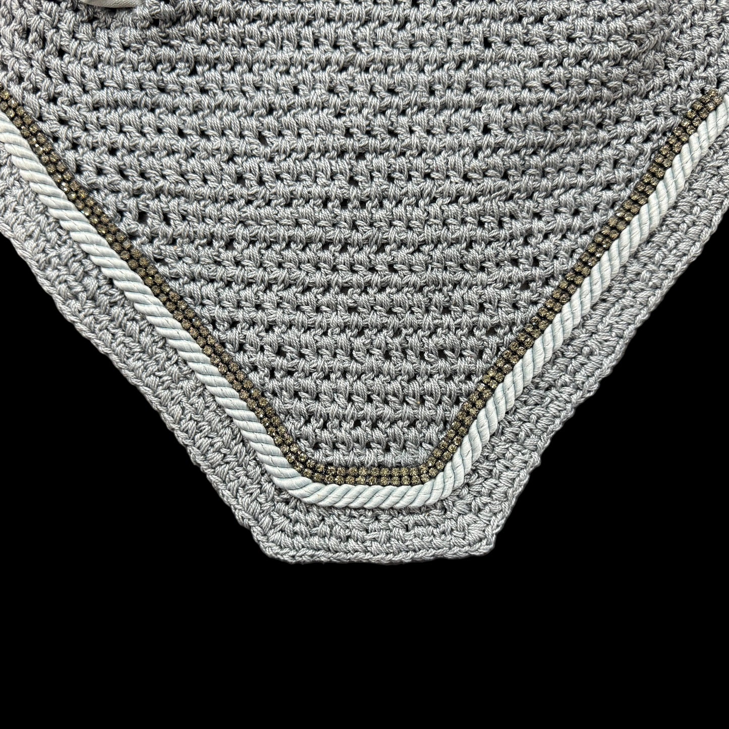 Classic Cut Bonnets - Grey Base/Straight Edge/With Bling