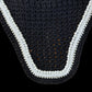 Classic Cut Bonnets - Black Base/Straight Edge/With Bling