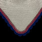 Classic Cut Bonnets - White Base/Scalloped Edge/With Bling