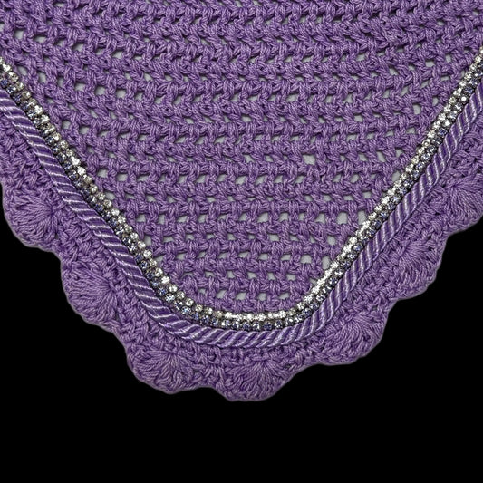 Classic Cut Bonnets - Lilac Base/Scalloped Edge/With Bling