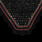 Classic Cut Bonnets - Black Base/Scalloped Edge/With Bling