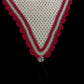 Tiedown Bonnets - White Base/Scalloped Edge/With Bling
