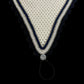 Tiedown Bonnets - White Base/Scalloped Edge/With Bling