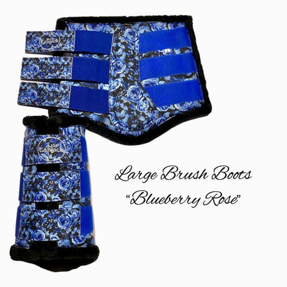 BouqueT Brush Boots - Blueberry Rose - Medium & Large