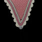 Tiedown Bonnets - Light Pink Base/Scalloped Edge/With Bling