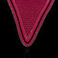 Tiedown Bonnets - Fuchsia Base/Scalloped Edge/With Bling
