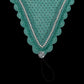 Tiedown Bonnets - Aquamarine Base/Scalloped Edge/With Bling