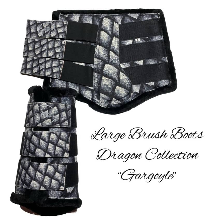 Dragon Brush Boots - Gargoyle - Medium & Large