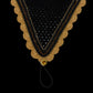 Tiedown Bonnets - Black Base/Scalloped Edge/With Bling