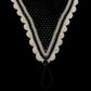Tiedown Bonnets - Black Base/Scalloped Edge/With Bling