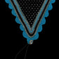 Tiedown Bonnets - Black Base/Scalloped Edge/With Bling
