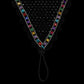 Tiedown Bonnets - Black Base/Scalloped Edge/With Bling
