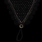 Tiedown Bonnets - Black Base/Scalloped Edge/With Bling