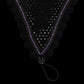 Tiedown Bonnets - Black Base/Scalloped Edge/With Bling