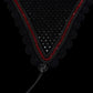 Tiedown Bonnets - Black Base/Scalloped Edge/With Bling