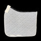 Mesh Pad Dressage - White w/White Trim & Fur