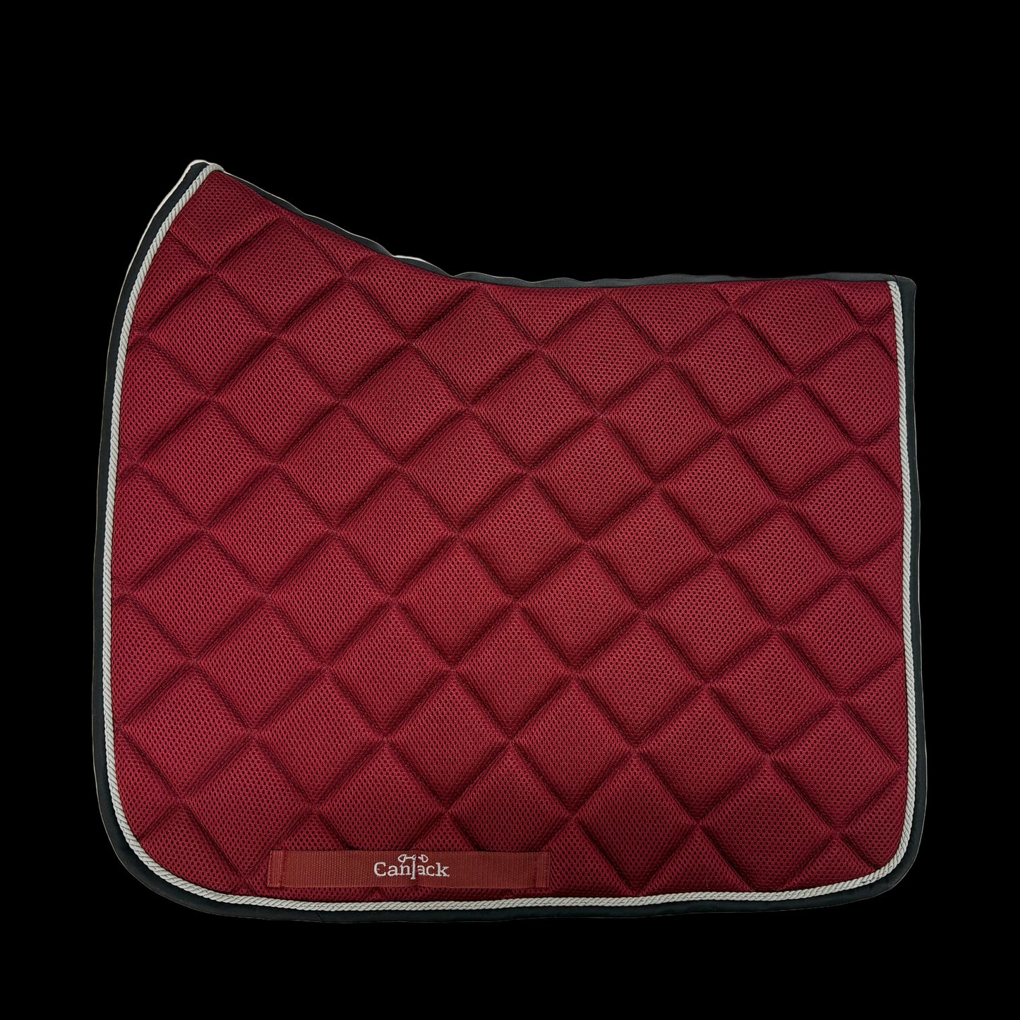 Mesh Pad Dressage - Maroon w/Black Trim