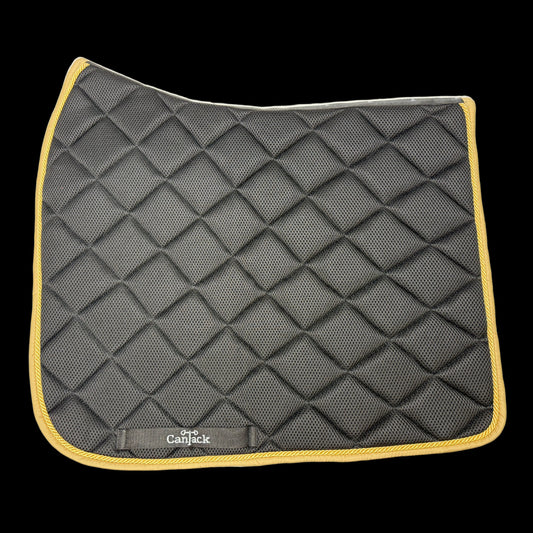 Mesh Pad Dressage - Black w/Gold Trim