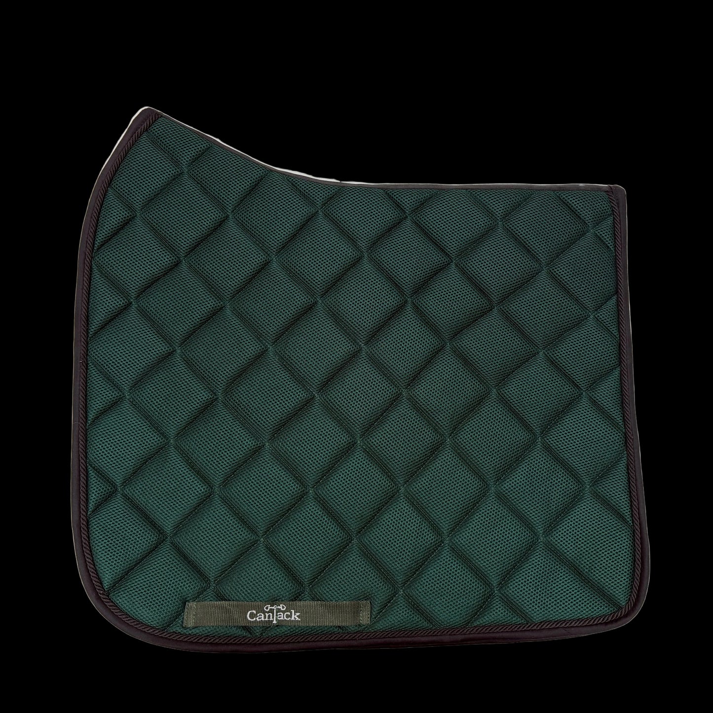 Mesh Pad Dressage - Hunter Green w/Black Trim