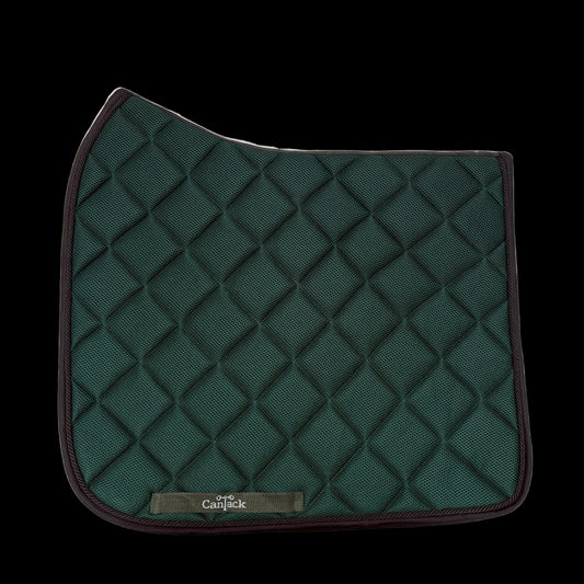 Mesh Pad Dressage - Hunter Green w/Black Trim