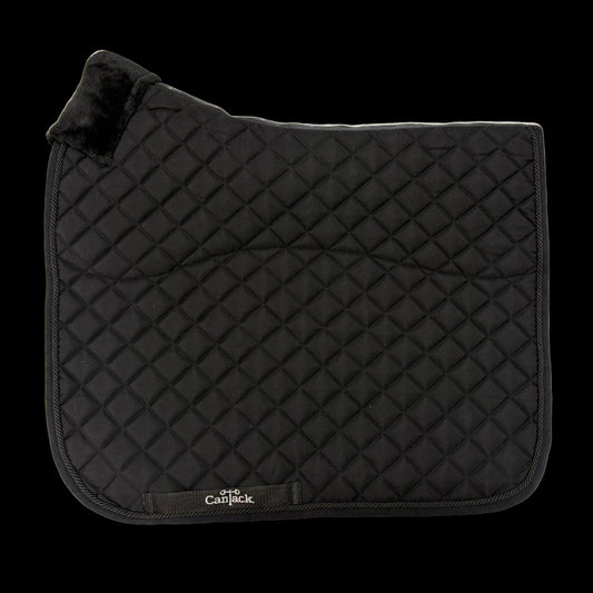Pro Plus Dressage Pads - Black, Black Trim