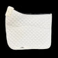 Pro Plus Dressage Pads - White, White Trim