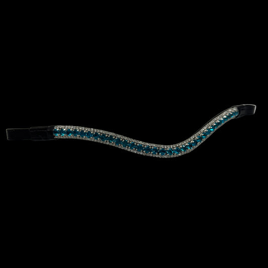 IceT 3 Row Browbands - Teal