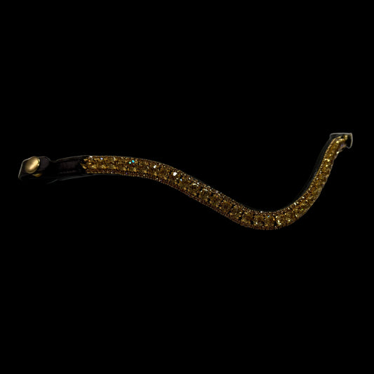 IceT 3 Row Browbands - Gold